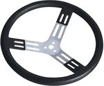 Longacre 15IN. Steering Wheel Black With Bump Grip W/2.75" Dish Aluminum 3 Spoke. Fixed Price $108.76.