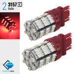 2X 3157 Srck Socket 54-SMD Red Brake Tail / Parking Turn Signal Led Light Bulbs. Fixed Price $8.09.
