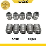 Us AN10, An, QTY:10 Male Billet 6061T6 Aluminum Weld On Fitting Bung. Fixed Price $23.99.