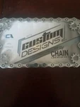 Custom Accessories 92773 Chain Motorcycle License Plate Frame. Fixed Price $59.88.