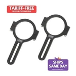 Joes 11254, Pack Black Aluminum Mirror Brackets 1-3/4IN Tube 3.5IN Long Perfor. Fixed Price $79.56.