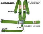 Sfi 16.1 Approved Harness Latch Link Racerdirect Roll Bar Mount Lime Green. Fixed Price $92.99.