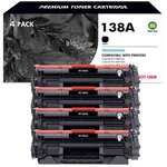 1-4PK 138A W1380A Toner Cartridge With Chip For Hp Laser Jet Pro Mfp 3101FDW. Fixed Price $102.90.