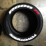 Toyo Tires R888R Lettering Stickers 1.25 Sporty Raised Style 4 All. Fixed Price $69.99.