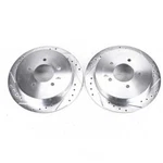 Disc Brake Rotor Set-rear Drilled, Slotted And Zinc Plated Pair. Fixed Price $287.99.