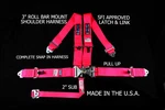 Rjs Sfi 16.1 Pt Latch & Link Roll Bar Mount Snap Harness Belt Pink 1156710. Fixed Price $134.19.
