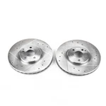 Disc Brake Rotor Set-front Drilled, Slotted And Zinc Plated Pair. Fixed Price $386.99.