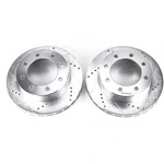 Disc Brake Rotor Set-front Drilled, Slotted And Zinc Plated Pair. Fixed Price $372.06.