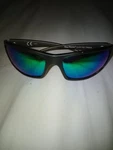 Flying Fisherman Slack Tide 7756GAG Mirrored Green Sunglasses Black Wrap Frame. Fixed Price $10.00.