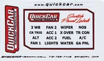 Quickcar 50-003 Switch Stickers Large Ignition. Fixed Price $14.99.