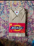 Vintage Dickies Beige Long Sleeve Work Shirt Twill 16-16.5 Construction. Fixed Price $45.00.