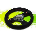 Nrg RST-007S Car/utv 320MM 6-BOLTS Aluminum Spokes Leather Grip Steering Wheel. Fixed Price $134.00.