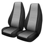 For Jeep Wrangler 87-90 Rugged Ridge Neoprene 1ST Row Black & Gray Seat Covers. Fixed Price $239.99.
