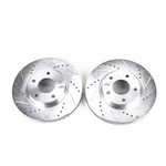 Powerstop Evolution Drilled Slotted Rotors Pair Front For Infiniti Q45. Fixed Price $181.91.
