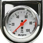 Sunpro Analog Styleline Mechanical Oil Pressure Gauge 2" Dia White Face CP8206. Fixed Price $24.89.