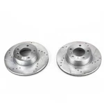 Disc Brake Rotor Set-front Drilled, Slotted And Zinc Plated Pair. Fixed Price $279.99.