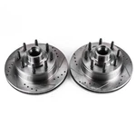 Powerstop Evolution Drilled Slotted Rotors Pair Front Ford E-350 Econoline. Fixed Price $450.16.