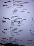 Motorcraft Suspension Absorber (ASH24542) Kit Of Rear Shocks. Fixed Price $800.00.