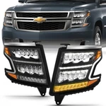 Anzo 111478 Led Headlights Lamp Black/ Amber For 15-20 Chevy Tahoe/suburban. Fixed Price $829.95.