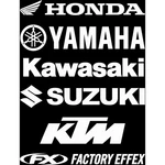 Factory Effex Die-cut Decal 3' Yamaha 08 06-94232. Fixed Price $20.67.