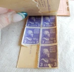 Jefferson 3-CENT Stamps (five) Book (orig 12) Scott #807; Of 5 Mint Cond. Fixed Price $18.77.