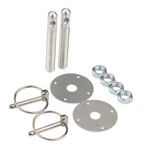 Allstar Performance ALL18500 Alum Hood Pin Kit 2IN With 4IN Clips. Fixed Price $25.81.