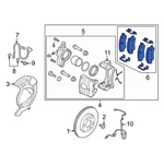 For Hyundai Elantra 2022-2025 58101IBA00 Front Disc Brake Pad Set. Fixed Price $178.32.