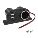 Meiriyfa Dual Usb Cigarette Lighter Socket Power Outlet Car Charger, Black. Fixed Price $17.83.