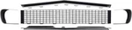 Oer Rs Grill Kit W/o Silver Trim With Headlamp Bezels For 1967-1968 Chevy Camaro. Fixed Price $339.98.