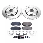 Powerstop Z23 Daily Driver Carbon-fiber Ceramic Brake Pad And Drilled & Slotted. Fixed Price $275.05.