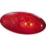 Hella 964295101 Led Tail Lamp; Oval; Red Lens; W/reflex Reflector; 12V; Sae. Fixed Price $35.99.