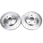 Power Stop JBR1303XPR Drilled & Slotted Front Rotor Set For RAV4/PRIUS/HS250H. Fixed Price $125.05.
