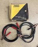 Vintage Super Charge 12 Ft Copper Battery Booster Jumper Cables W/ Box. Fixed Price $24.99.