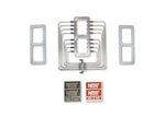 13350-CNOS Blower Injector Plate, Polished Finish, Red & Blue Plumbing. Fixed Price $2356.95.