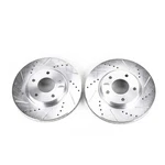 Power Stop JBR1129XPR Drilled & Slotted Front Rotor Set For M45/Q45/QUEST. Fixed Price $208.79.