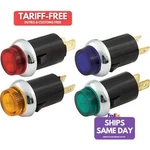 Quickcar 61-706, Kit Warning Light 3/4IN Red/blue/green/amber Performance Pa. Fixed Price $59.56.