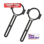 Joes 11264, Pack Black Aluminum Mirror Brackets 1-3/4 Diameter X 5.5IN Long. Fixed Price $116.03.