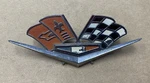Oem 1960S Chevrolet Corvette Front Fender Cross Flag Emblem P/n P-379200 (used). Fixed Price $17.50.