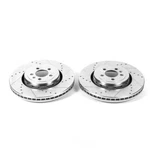 Disc Brake Rotor Set-front Drilled, Slotted And Zinc Plated Pair. Fixed Price $477.99.