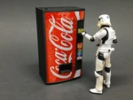 Coca Cola Coke Vending Soda Machine 1:18 Scale Figure Diorama 2000'S Star Wars. Fixed Price $14.99.