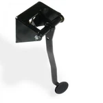 Universal Brake Pedal Kit Vt Firewall Mount Bracket Small Black Billet Oval Pad. Fixed Price $288.95.