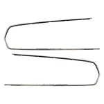 Mustang Door Panel Trim Outer Pair Deluxe Stainless 1967 - Scott Drake. Fixed Price $183.95.