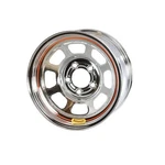 Basset 57R51C 15X7 Dot D-hole On Chrome Wheel. Fixed Price $151.99.