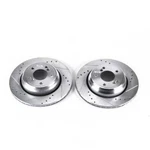 Disc Brake Rotor Set-rear Drilled, Slotted And Zinc Plated Pair. Fixed Price $200.95.