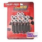 Joes 25597, Set Of Black Steel 1/4-28 X 1-1/4 12PK Hub Stud Kit Performance. Fixed Price $37.38.