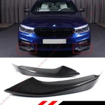 For 2017-2020 Bmw G30 5 Series Carbon Fiber Sport Front Bumper Side Splitters. Fixed Price $124.99.