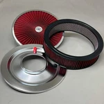 Speedmaster Element Extreme Top Air Cleaner Kit 14"X2" Red/chrome PCE104.1047. Fixed Price $61.60.