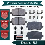 New Oe Front Ceramic Brake Pads Kit For 2003-2008 Toyota Matrix 9 Yr Warranty. Fixed Price $85.99.