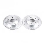 Disc Brake Rotor Set-rear Drilled, Slotted And Zinc Plated Pair. Fixed Price $168.99.