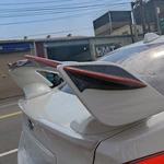 Unpainted Abs Fit For Subaru Wrx 4TH Sti Gurney Flap Trunk Spoiler With Fins. Fixed Price $199.00.